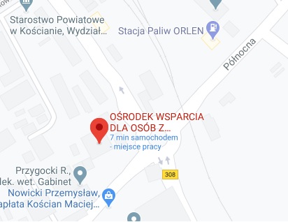 Mapa dojazdu do placówki - Kliknij, aby otworzyć w Mapach Google